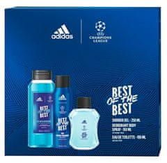 Adidas UEFA Best Of The Best - EDT 100 ml + dezodor spray 150 ml + tusfürdő 250 ml