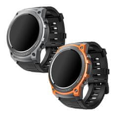 Wotchi AMOLED Smartwatch DM55 – Orange - Black