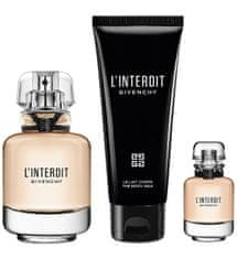 Givenchy L´Interdit - EDP 50 ml + testápoló tej 75 ml + EDP 10 ml