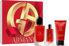 Giorgio Armani Sì Passione - EDP 100 ml + testápoló 50 ml + EDP 15 ml