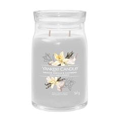 Yankee Candle Illatgyertya Signature üveg Smoked Vanilla & Cashmere 567 g nagy