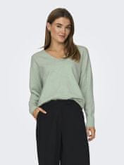 ONLY Női pulóver ONLRICA Regular Fit 15224360 Subtle Green (Méret M)