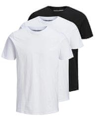 Jack&Jones 3 PACK - férfi póló JJEORGANIC Slim Fit 12191759 Black 1Black 1White 1White (Méret L)