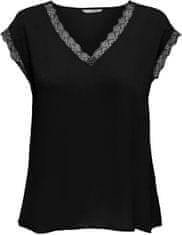 ONLY Női póló ONLJASMINA Regular Fit 15252241 Black (Méret XS)