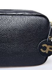 Carla Ferreri Női bőr crossbody kézitáska CF1906 Nero