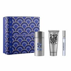 Carolina Herrera 212 Men - EDT 100 ml + borotválkozás utáni gél 100 ml + EDT 10 ml