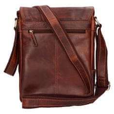 Lagen Férfi bőr crossbody táska LG-655 BRN