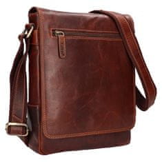 Lagen Férfi bőr crossbody táska LG-655 BRN