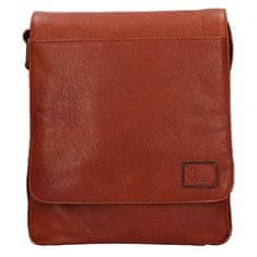 Lagen Férfi bőr crossbody táska 290603 COGNAC