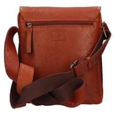 Lagen Férfi bőr crossbody táska 290603 COGNAC