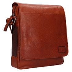 Lagen Férfi bőr crossbody táska 290603 COGNAC