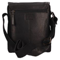 Lagen Férfi bőr crossbody táska 290603 BLK