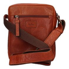 Lagen Férfi bőr crossbody táska 290602 COGNAC