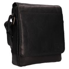 Lagen Férfi bőr crossbody táska 290603 BLK