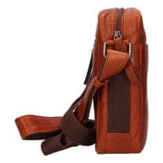 Lagen Férfi bőr crossbody táska 290602 COGNAC