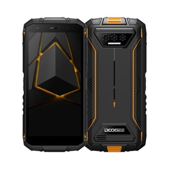 Doogee S41T 4GB 64GB Dual SIM Fekete - Narancssárga Okostelefon