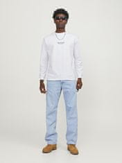 Jack&Jones Férfi póló JORVESTERBRO Loose Fit 12251775 Bright White (Méret L)