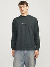 Jack&Jones Férfi póló JORVESTERBRO Loose Fit 12251775 Forest River (Méret M)