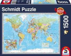 Schmidt Puzzle Politikai világtérkép 1500 darab