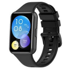 BStrap Silicone szíj Huawei Watch Fit 2, black