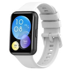 BStrap Silicone szíj Huawei Watch Fit 2, white