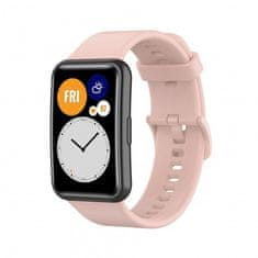 BStrap Silicone szíj Huawei Watch Fit, sand pink