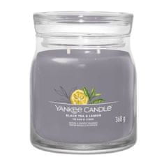 Yankee Candle Svíčka ve skleněné dóze , Černý čaj s citrónem, 368 g, 1630012E