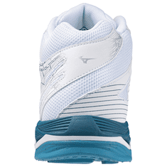 Mizuno Wave Voltage MID Férfi röplabdacipő, fehér/kék, méret 42.5