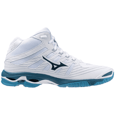 Mizuno Wave Voltage MID Férfi röplabdacipő, fehér/kék, méret 42.5