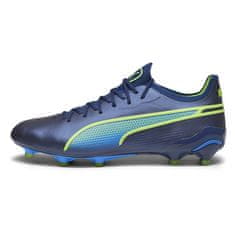 Puma King Ultimate FG/AG Férfi futballcipő, kék-navy/zöld, méret 42