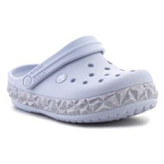 Crocs Klumpa világoskék 34 EU Geometric Glitter Band Clog