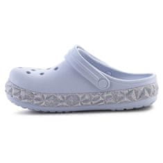 Crocs Klumpa világoskék 34 EU Geometric Glitter Band Clog