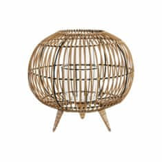 NEW DKD Home Decor Kristály Rattan fém gyertyatartó (32 x 32 x 29 cm)