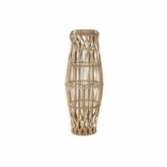 NEW DKD Home Decor Rattan fém gyertyatartó (30 x 30 x 81 cm)