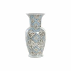 NEW DKD Home Decor Porcelán bézs kék Arabec váza (15 x 15 x 30 cm)