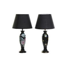 NEW Asztali lámpa DKD Home Decor Black Zlat Pasăre 220 V 50 W Oriental (28 x 28 x 51 cm) (2 db)