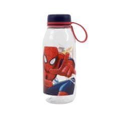 Stor Műanyag palack szilikon hurokkal SPIDERMAN, 460ml, 15539