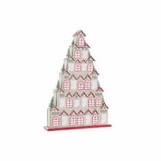 NEW Adventi naptár DKD Home Decor Les Houses (37 x 8 x 53 cm)