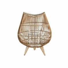 NEW DKD Home Decor Kristály Rattan fém gyertyatartó (30 x 30 x 37 cm)