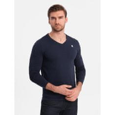 OMBRE Férfi hosszú ujjú póló szett V-NECK mix 2 db V1 Z87 MDN126794 M