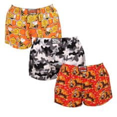 Styx 3PACK női klasszikus boxeralsó art klasszikus gumi multicolour (3K14744) - méret XL