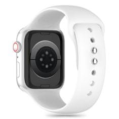 Tech-protect Silicone szíj Apple Watch 42/44/45/49mm, white