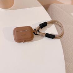 TKG Airpods Pro 2 tartó: Tech- Protect - AirPods Pro 2 tartó - barna szilikon tok, pánttal