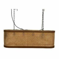 NEW Mennyezeti lámpa DKD Home Decor rács Barna természetes fa Vas Mango fa 50 W 80 x 24 x 28 cm