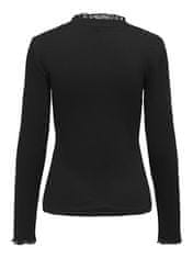 ONLY Női póló ONLLESLIE Regular Fit 15277888 Black (Méret XS)