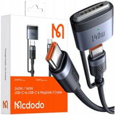 Mcdodo Mcdodo Töltőadapter Kábel Macbook Air Pro Usb-C Magsafe 3 140W 2M