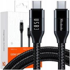 Mcdodo Mcdodo Usb-C Gyors Töltőkábel Macbookhoz Usb C Típusú 10Gbps 100W 4K 1M