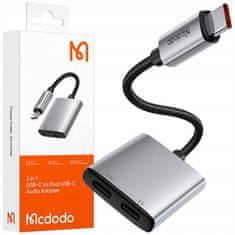 Mcdodo Mcdodo Adapter 2X Usb-C Adapter Usb Típusú C Kábel Samsung Alma Dac-Kal