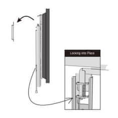 Omega PLATINET fali tartó fix TV-hez, VESA 75x75, 100x100, 200x100, 200x200, 300x300, 400x200, 400x400 35 kg 35 kg