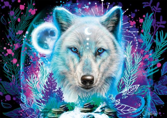 Schmidt Puzzle Neon: Polar Wolf 1000 darab